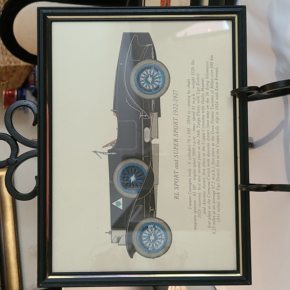 Vintage car print